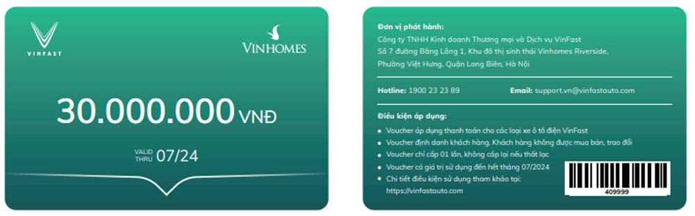 Voucher VinFast Điều kiện và hướng dẫn sử dụng  VinFast Thảo Điền  Quận  2